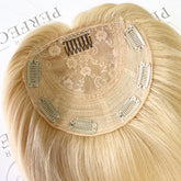 Silk Hair Toppers For Women 6*6 Platinum Blonde Hair Topper